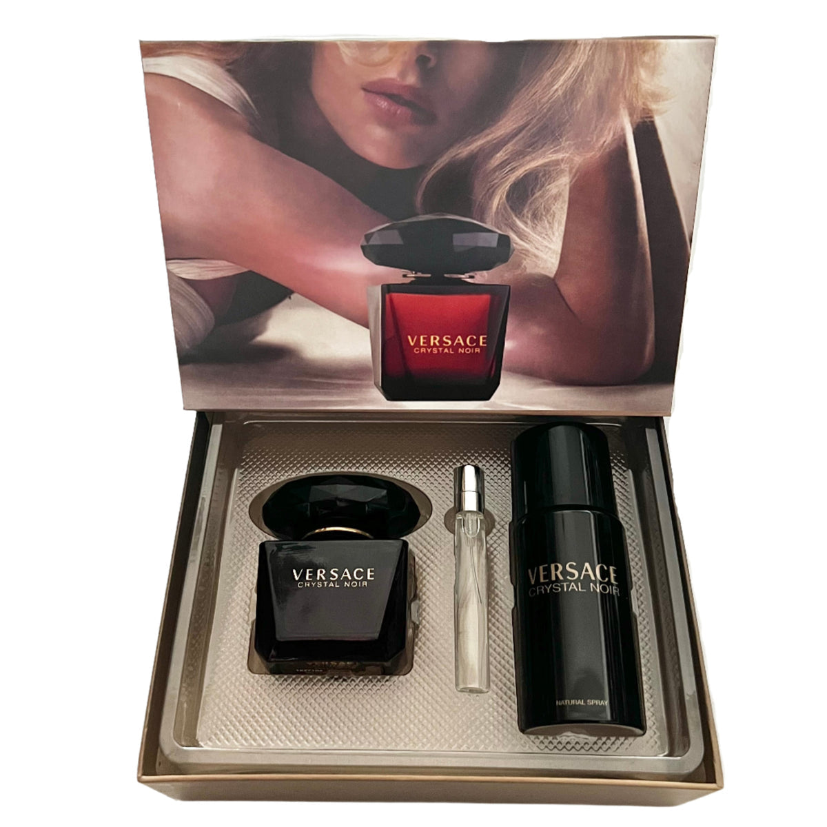 Versace Crystal Noir Gift Set (Imported)